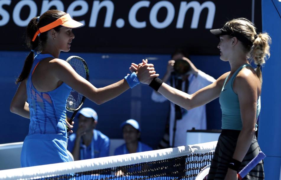 Ai quarti di finale, la Bouchard ha sconfitto Ana Ivanovic. Ansa